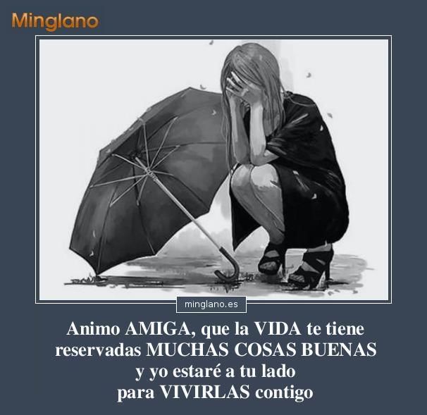 Motivando a una amiga triste